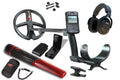 Metalldetektor Set XP DEUS 2 mit 22cm Suchspule, WSA XL Stereo Funkkopfhörer und MI-6 Funkpinpointer
