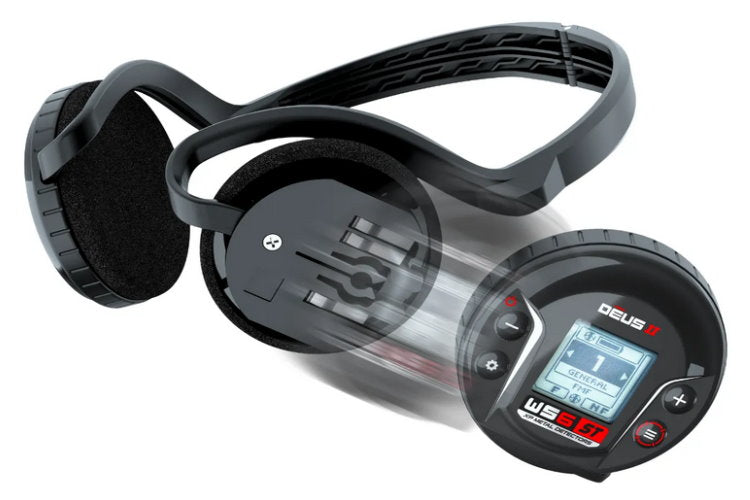 Metalldetektor XP DEUS II mit Funkkopfhörer WS6 ST und MI-6 Pinpointer